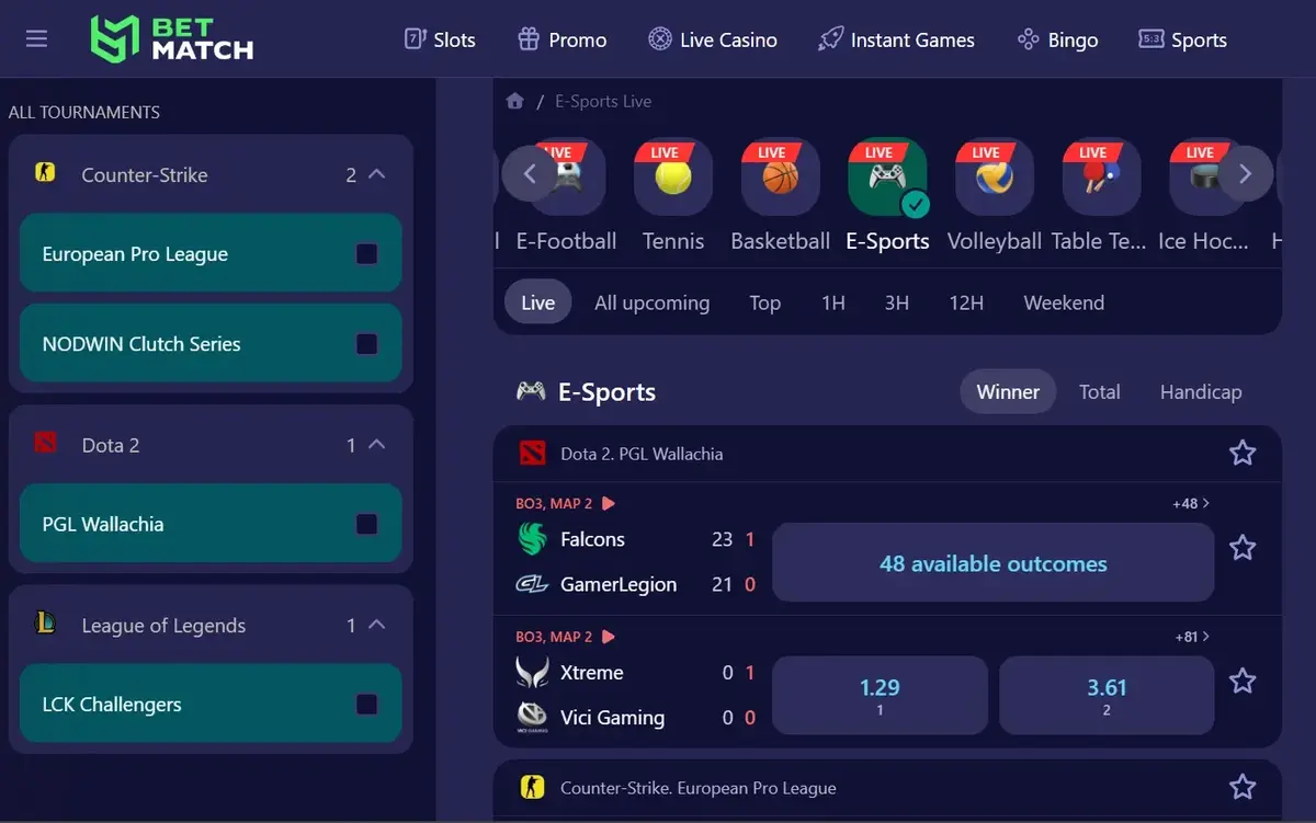 BetMatch screenshot